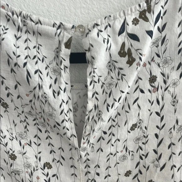 Rachel Zoe Los Angles Linen Floral Shift Dress Size M - Picture 6 of 6